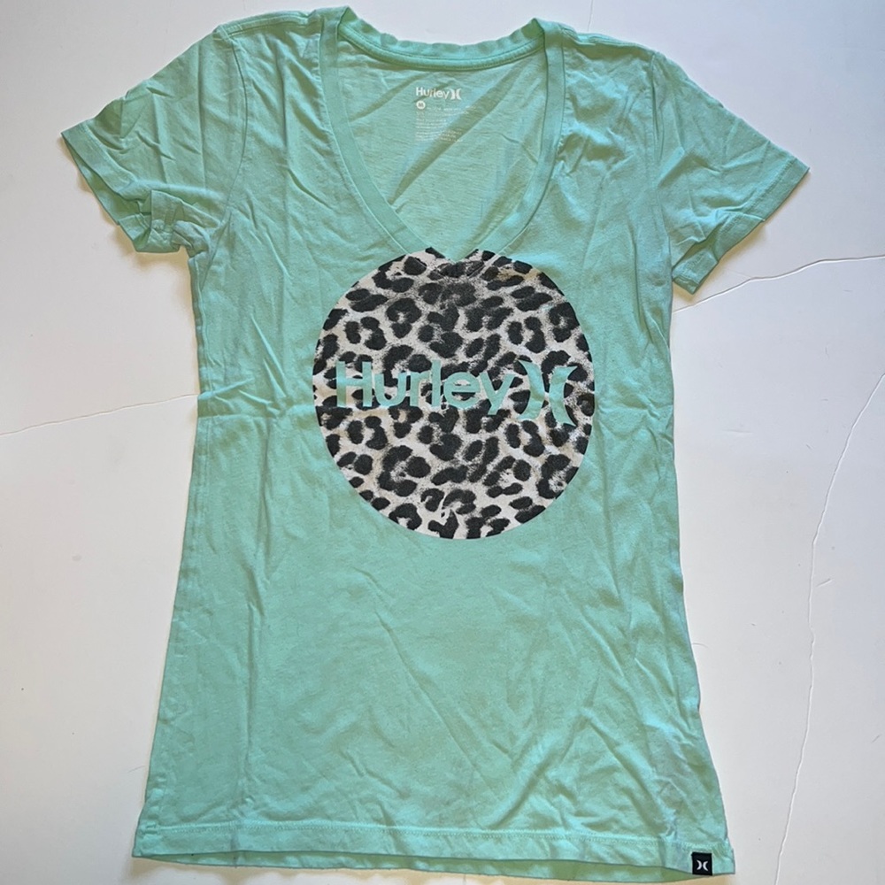 • Mint colored Hurley shirt •